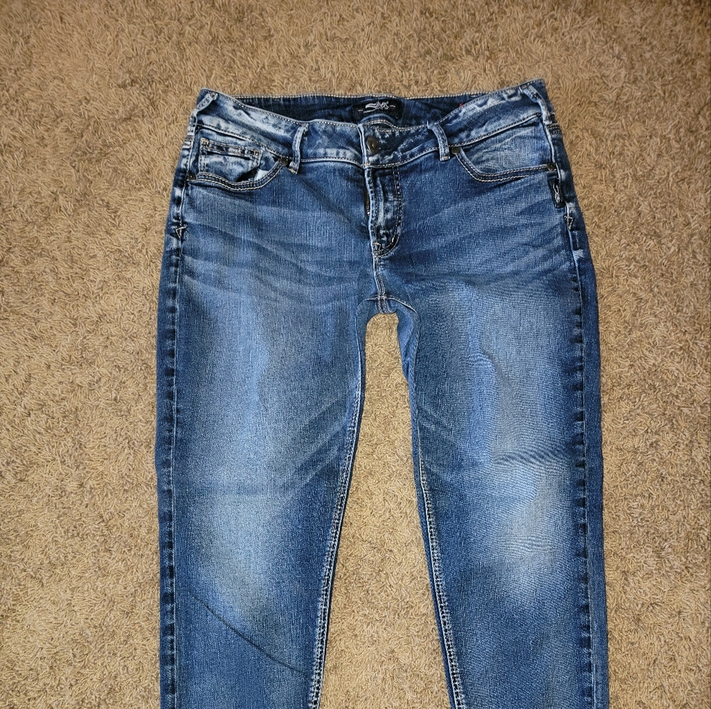 Suki mid ankle Silver jeans